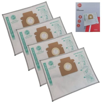 Bags Hoover H90 Pure EPA H-Energy 300 Pet Vacuum Cleaner Dust Bags x 4 Genuine - Image 1 of 4