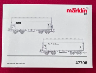 Marklin 47208 NS Cargo Wagon Set for Rolled Steel Coils 2-Pack - Image 1 of 2