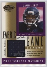 2001 Leaf Certified Materials Fabric of the Game Season /290 James Allen #FG-123