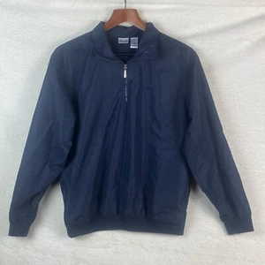 Vintage Izod Golf Windbreaker 1/2 Zip Womens Size Small Embroider Navy 1990s - Picture 1 of 8