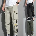 Men's Stylish Cargo Harem Pants Joggers Trousers Elastic Hip Hop Streetwear