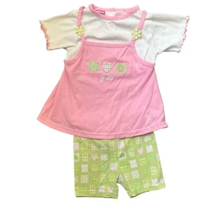 Vintage Barbie for Girls Shirt & Shorts Set Pink S 4T Mattel 1998 - Picture 1 of 9