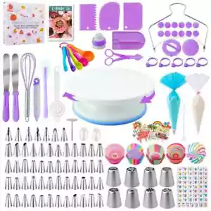 Cake Decorating Supplies Kit Tools 356pcs, Baking Accessories with Cake Turnt... - Picture 1 of 12