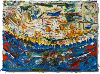 ORIGINAL OIL█PAINTING OCEAN ART█SIGNED '25█LANDSCAPE OUTSIDER NATURE REALISM POP - Image 1 of 4