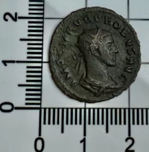 X353: Probus Roman AE Antonianus - Probus receiving Globe from Jupiter - Picture 1 of 2