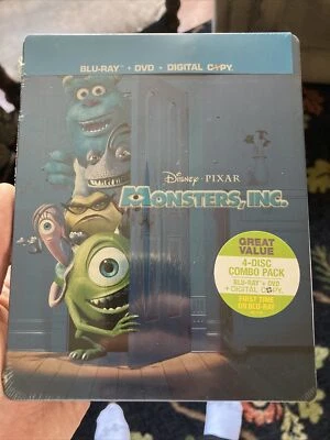Disney Pixar Monsters, Inc. Blu-Ray/DVD 4-Disc Set JUMBO STEELBOOK Best Buy - Image 1 of 3