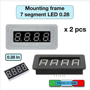 Telaio montaggio LED 7 segmenti 0.28 DISPLAY frame case cornice numeri 4 - Photo 1/4
