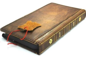 Custodia in vera pelle per Galaxy S23 S24 S25 Plus Ultra Wallet Note s25FE edge - Foto 1 di 9