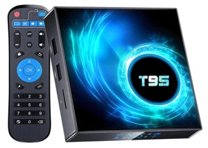 T95 Android TV Box 10.0 4GB RAM 64GB ROM Decoding Smart Box for TV New - Picture 1 of 7