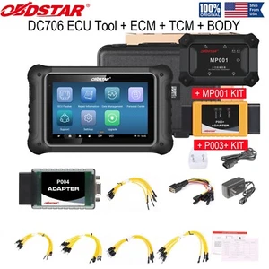 OBDSTAR DC706 ECU Tool+E-CM+TCM+BODY For Car Motorcycle+MP001 KIT or P003+ Kit - Picture 1 of 26