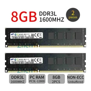 Samsung 16GB 2x 8GB 1600MHz DDR3L PC3L-12800 240Pin DIMM Desktop Memory SDRAM BT - Picture 1 of 8