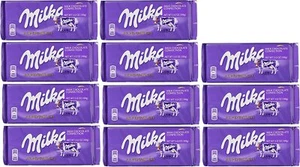 World's Best Milka Chocolate Alpine Milk (Pack of 10+1) - Picture 1 of 3