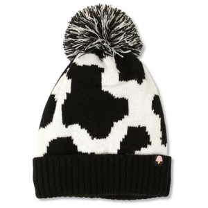 NWT Cow’s Ice Cream Canada KIDS SPOTTED Pompom Beanie Hat Sherpa lined  - Picture 1 of 1
