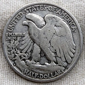 1929 S Walking Liberty Half Dollar VG Very Good : Low Mintage 1.9M - .9 Fine - Picture 1 of 6