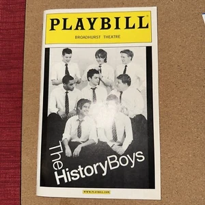 PLAYBILL THE HISTORY BOYS, Oct 2006-JAMES CORDEN DOMINIC COOPER, Broadhurst NYC - Picture 1 of 4