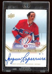 2008-09 UD Montreal Canadiens Centennial Habs INKS #JL Jacques Laperriere *13671