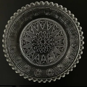 VTG Geometric Design Art Glass 1987 PCPCA Convention Pairpoint Crystal Cup Plate - Picture 1 of 8