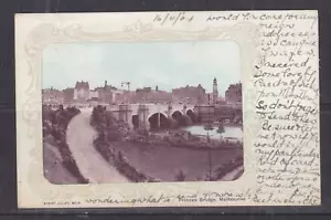 NEW SOUTH WALES, 1904 ppc Princes Bridge, Melbourne, 1d. CASTLEREAGH St. to NZ - Picture 1 of 1