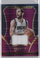 2013-14 Panini Select Select Swatches Purple Prizm /99 Jose Calderon #81