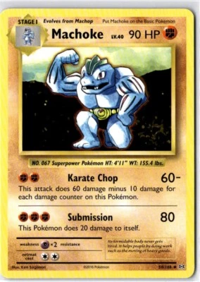 Pokemon Machoke 58/108 - XY Evolutions - Uncommon Near Mint English - Bild 1 von 4