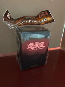 VINTAGE 1996 YUGIOH KONAMI DUELIST BLACK CARD CASE DECK BOX Upper Deck - Picture 1 of 3
