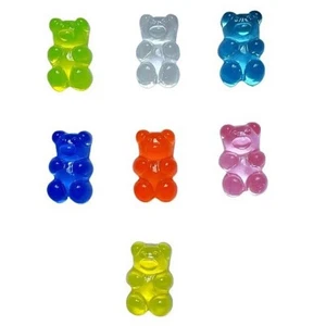 Adornos de caramelo de oso de goma - botones de Shelly - espalda plana - costura artesanal de chatarra - Imagen 1 de 2