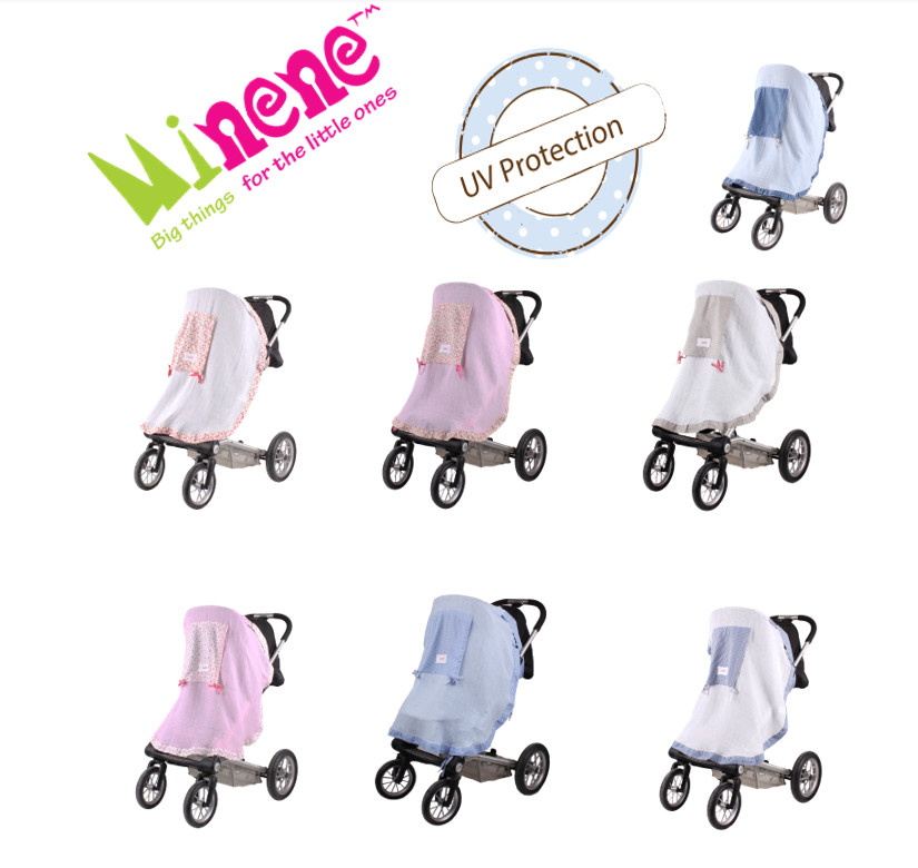 Parasole Universale Per Passeggino Zamboo - Protezione UV50+, Regolabile E Adatto A Tutte Le Carrozzine, Beige