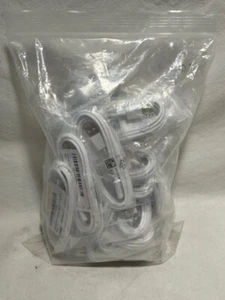 30-PACK Samsung Galaxy Micro USB Charging Cable - White 5ft - Genuine OEM - Picture 1 of 2
