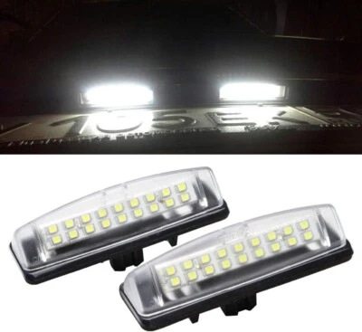 Par de luces de matrícula LED SMD blancas para Lexus IS300 GS300 ES300 RX330 LS430 Foto 1 de 4