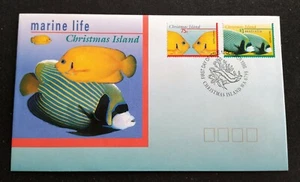 1995 Christmas Island Marine Life -- Fish Stamps FDC - Picture 1 of 2