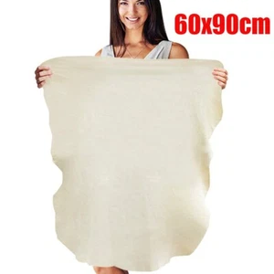 Natural Large Chamois Leather Car Cleaning Cloth Washing Absorbent Drying Towel - Picture 1 of 12