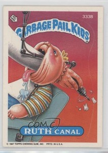 1987 Topps Garbage Pail Kids Series 8 Ruth Canal #333b 6g3