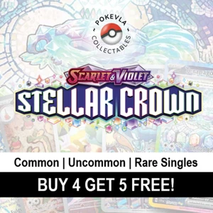 Stellar Crown | Non Holo Singles | Common | Uncommon | Pokémon TCG | NM+ - Picture 1 of 110