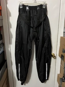 Pantalones de traje de lluvia TourMaster Defender de nailon 3M negros talla M (32-34) nuevos sin etiquetas - Imagen 1 de 10