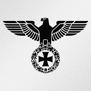German Imperial Eagle Iron Cross Reichsadler Eisernes Kreuz Decal Sticker (ia) - Bild 1 von 9