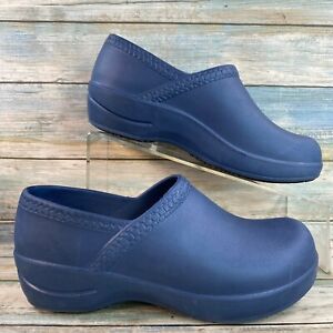 Landau Womens Blue Professional Clogs Shoes Size 5.5 Nursing Slip Resistant Work