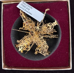Baldwin 2002 Lyrical Snowflake Christmas Ornament Limited Edition wunderschön - Bild 1 von 5