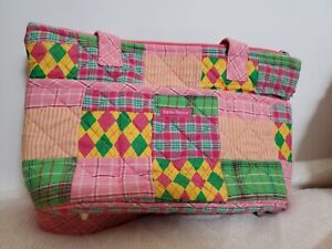 Bella Taylor Shoulder Handbag Patchwork Quilted Plaid Spring Colors
