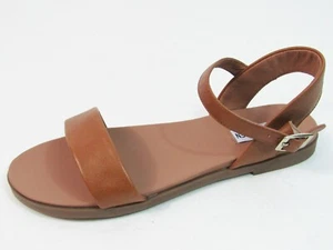 Steve Madden Dina Leather Sandal (Women's) - Tan - Sz 8.5 M - Picture 1 of 10