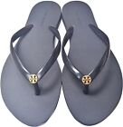 Tory Burch 144628 Chelsea Black With Gold Hardware Womens Flip Flops Size 10