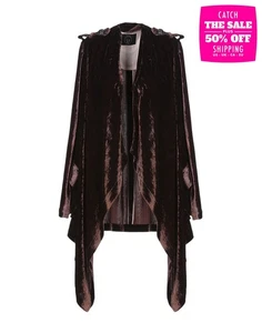 PVP €950 SLY010 Chaqueta de Terciopelo Talla FR 36 XS Mezcla de Seda Pestañas para los Hombros Frente Abierto - Imagen 1 de 11
