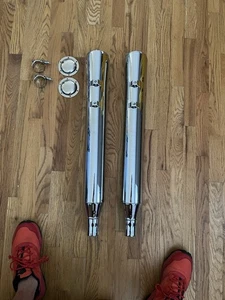 SUPERTRAPP FAT SHOTZ SLIP ON MUFFLERS FIT ALL HARLEY DAVIDSON TOURING 95-16 - Picture 1 of 5