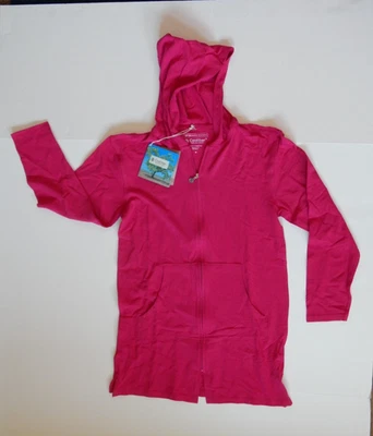 Coolibar Cremallera Completa LS Sudadera con Capucha CoverUp UPF 50+ Protección UV HotPink Nueva con Etiquetas Juvenil M  Foto 1 de 4