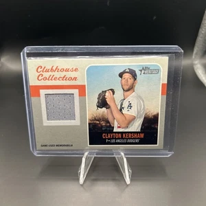 Parche reliquia Topps Heritage Clayton Kershaw Clubhouse Collection 2019 usado en juego - Imagen 1 de 1