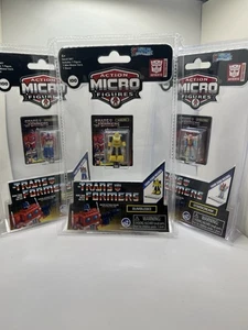World's Smallest 3Micro Action Figures Transformers Optimus Bumblebee Starscream - Picture 1 of 3