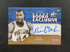 2009-10 SP Game Used Rick Mahorn #'D /80 Retro Rookie Exclusive Signatures AUTO! - Picture 1 of 2