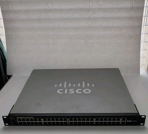 Cisco SG350X-48P-K9 V03 48 Port PoE Gigabit Ethernet Switch GD191 - Afbeelding 1 van 13
