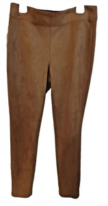 Sm Max Studio Career Girl Boss Damenhose taupe braun Pull On bequem einfarbig - Bild 1 von 12