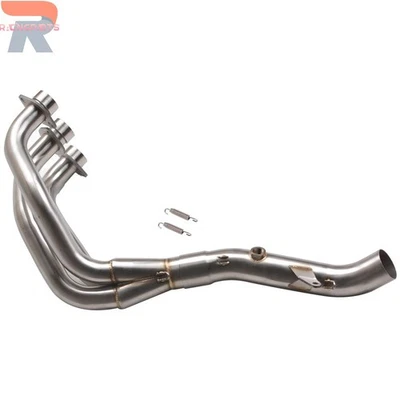 For Yamaha MT09 FZ09 Tracer 900 Exhaust System Front Link Pipe Header Tube 51mm - Image 1 of 4