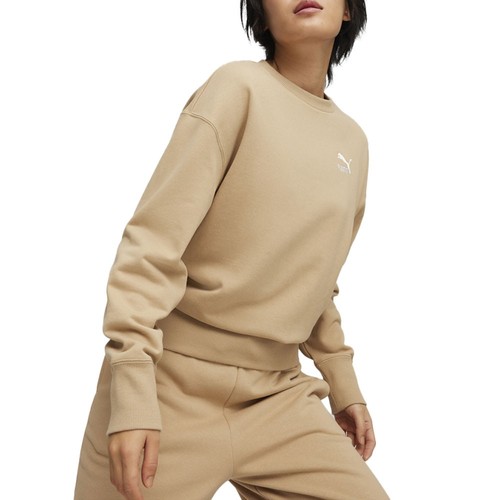 Felpa girocollo PUMA Better Classics relaxed donna beige 62423183